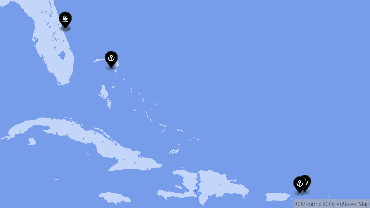 Crucero Caribe Oriental desde Puerto Cañaveral