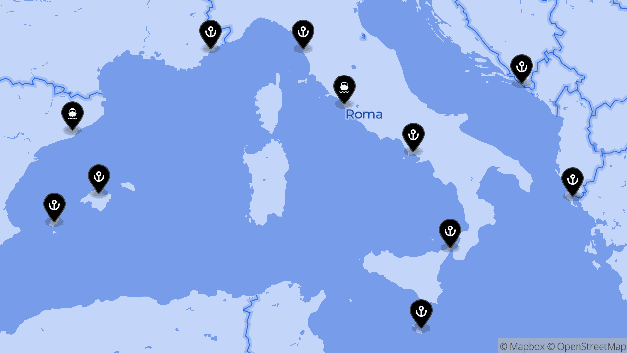 Mediterranean: Italy, France & Greece to Barcelona